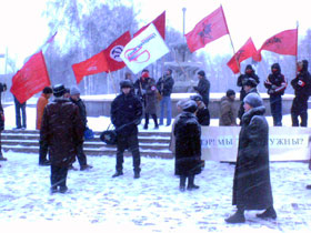 Митинг оппозиции в Томске. Фото: ТРО НБП
