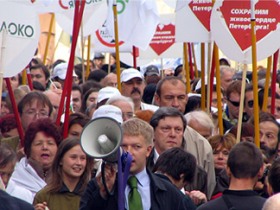 Марш за сохранение Петербурга. Фото с сайта yabloko.ru