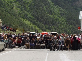 В Дагестане перекрыли автотрассу. Фото: tyrnyauz.ru