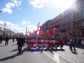 Первомайское шествие оппозиции в Петербурге. Фото Каспарова.Ru