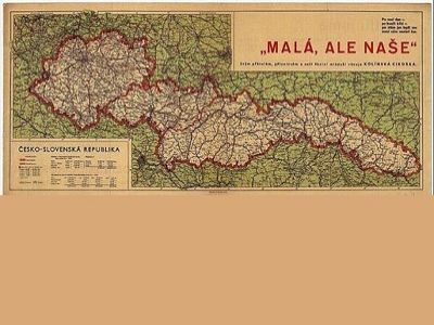 Карта Чехословакии после Мюнхена Карта Чехословакии после Мюнхена