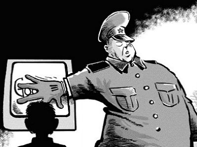 Интернет-цензура (карикатура). Фото: midgard-info.ru