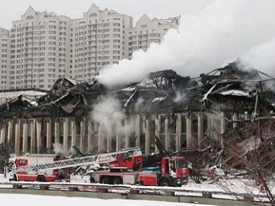 ИНИОН после пожара. Фото ТАСС, источник - http://lenta.ru/photo/2015/01/31/fire/#9