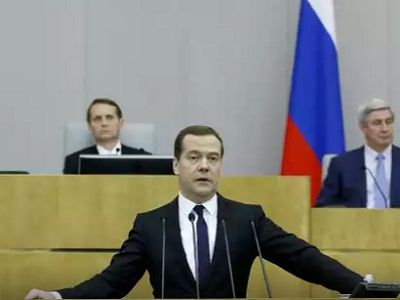 Д.Медведев в Госдуме, 21.4.15. Фото: government.ru