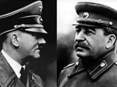 Гитлер и Сталин. Фото: tltonline.ru