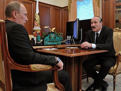Встреча Абдулатипова и Путина. Фото: dunyouzbeklari.com