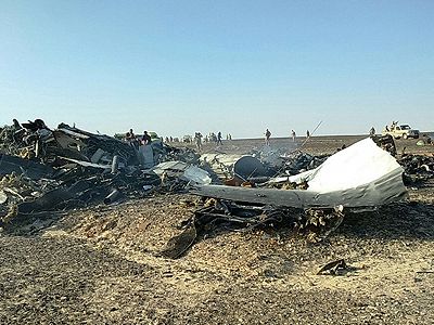 Обломки самолета в Египте. Фото: tass.ru