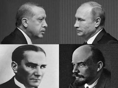 Путин, Эрдоган, Ленин, Ататюрк. Коллаж: Каспаров.Ru