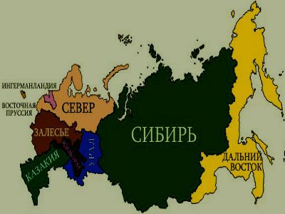Шуточная карта России. Фото: hiki.gorod.tomsk.ru.