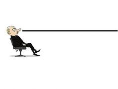 Путин и "прямая линия". Карикатура С.Елкина, источник - www.facebook.com/sergey.elkin1