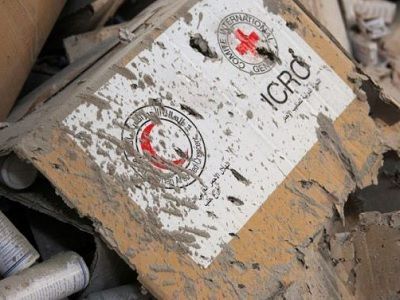 Уничтожение гуманитарной колонны в Алеппо. Фото: Reuters