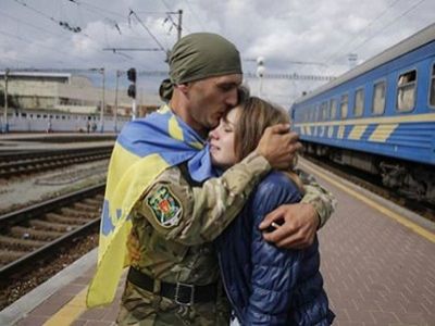 Украина, возвращение с фронта. Источник - uapress.info