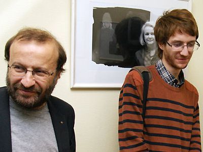 Давид Френкель и его отец. Фото: obtaz.ru