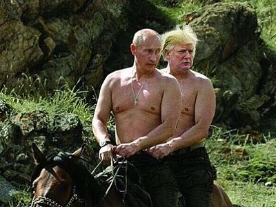 Тандем — Путин и Трамп (коллаж). Фото: politeka.net