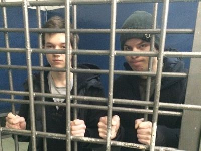 Задержанные активисты Николай Касьян и Александр Туровский. Фото: twitter.com/serukanov_v