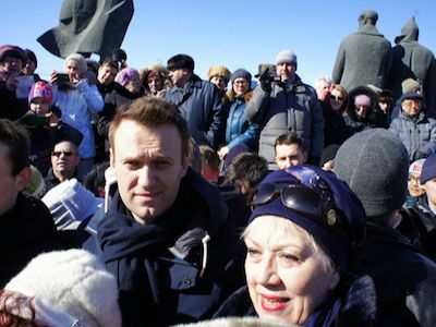 Навальный на митинге в Новосибирске, Фото: НДН.инфо/Эльвира Корченко
