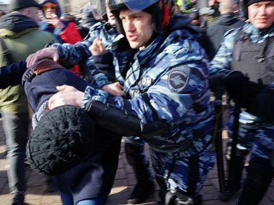 Задержания на акции в Москве 26.3.17. Источник - theins.ru