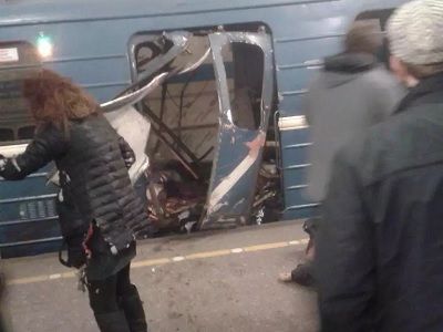 Взрыв в метро в Петербурге. Фото: lentach.media