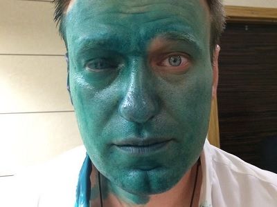 Навальный в зеленке. Фото: twitter.com/navalny