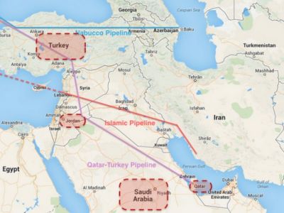 Проекты газопроводов через Сирию. Источник - trubagaz.ru Проекты газопроводов через Сирию. Источник - trubagaz.ru