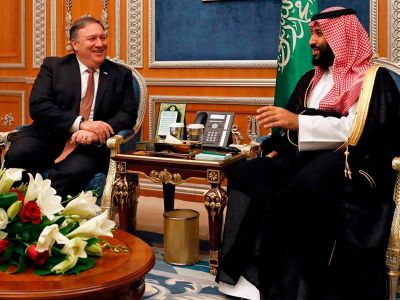 Госсекретарь США Майк Помпео и наследный принц Саудовской Аравии Мухаммад бен-Салман. Фото: telegraph.co.uk