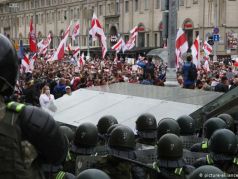 Протестующие в Минске, 6.09.2020. Фото: DPA