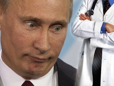 Владимир Путин и врачи. Фото: uapress.info