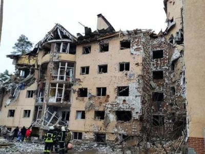 Разрушения в городе Ирпень. Фото: https://t.me/uniannet