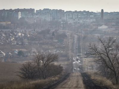 Вид на Бахмут. Oleg Petrasyuk / EPA