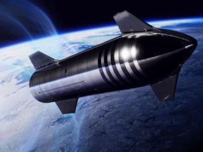 Космический корабль "Starship" в полете. Иллюстрация: www.yenisafak.com