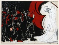 Иллюстрация к поэме А.А. Блока "Двенадцать". Автор: С.И. Юткевич, 1919 год Иллюстрация к поэме А.А. Блока "Двенадцать". Автор: С.И. Юткевич, 1919 год