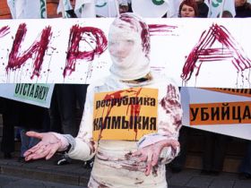 Пикет в Москве. Фото пресс-службы "Яблока"