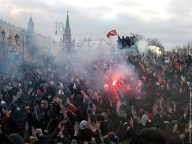 Беспорядки на Манежной площади в декабре 2010 года. Фото с сайта xashtuk.wordpress.com