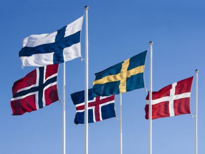 Флаги стран Скандинавии. Фото: blog.efestio.com
