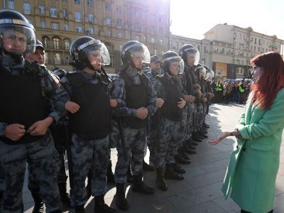 Акция в поддержку незарегистрированных кандидатов в Мосгордуму. 3 августа 2019. Фото: Евгений Одиноков / РИА Новости