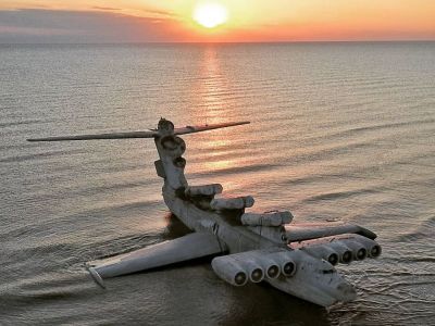 Экраноплан "Лунь" в Дербенте. Фото: www.voentex.ru