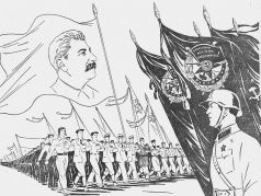 Советский патриотизм при Сталине. Иллюстрация из газеты 1930-х: www.facebook.com/sn258