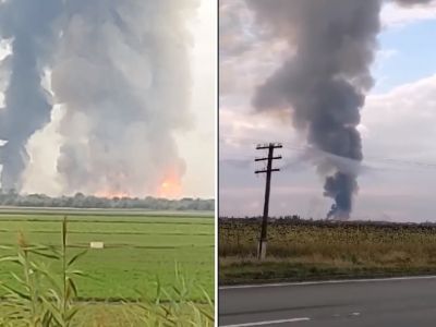 Взрывы под Джанкоем. Фото: соцсети