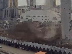 Момент обрушения. Фото: РБК